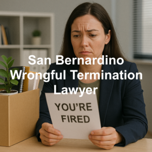 San Bernardino wrongful termination attorney